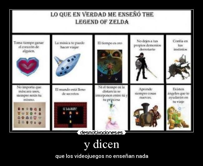 y dicen -