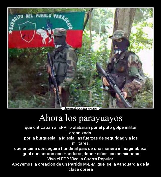 Ahora los parayuayos -