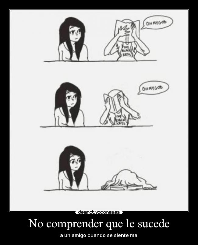 No comprender que le sucede - 