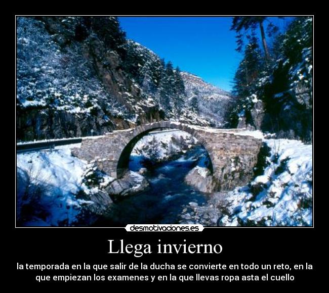 carteles llega invierno desmotivaciones