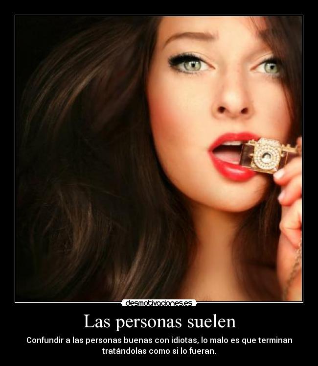 Las personas suelen -