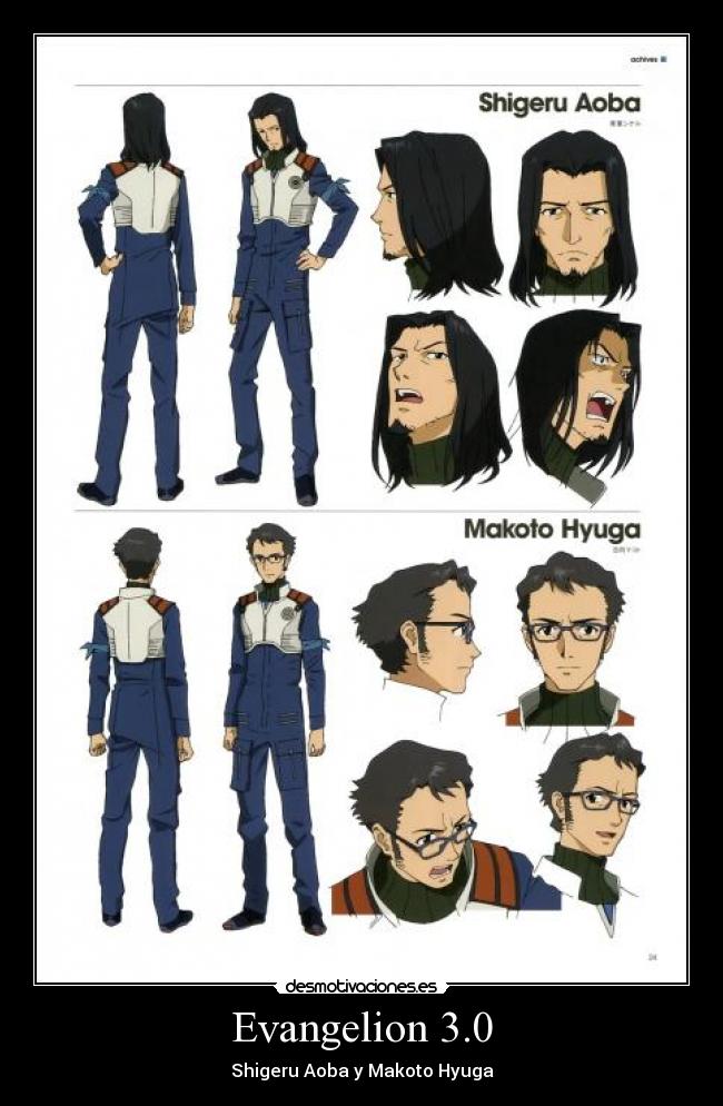Evangelion 3.0 - Shigeru Aoba y Makoto Hyuga
