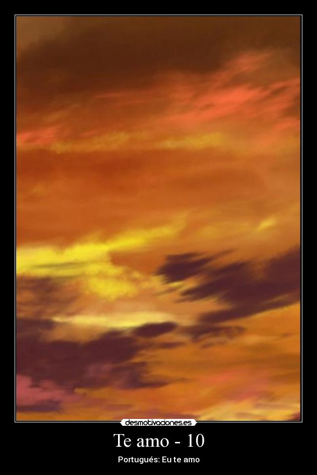 Te amo - 10 - Portugués: Eu te amo