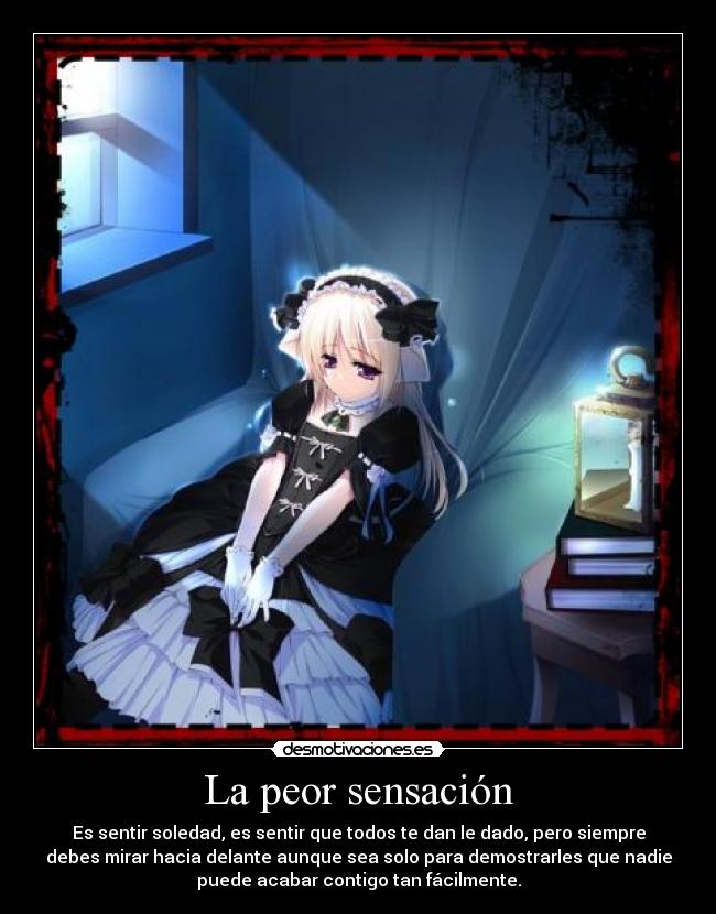 La peor sensación -