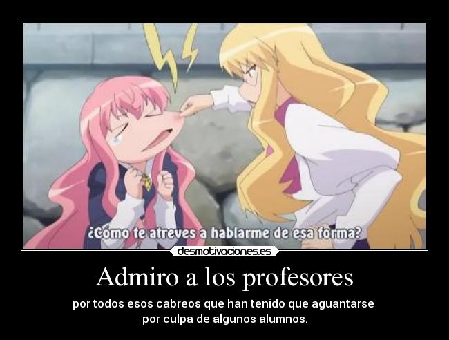 carteles zero tsukaima desmotivaciones