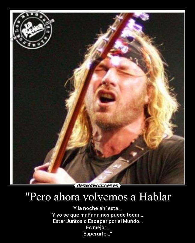 Pero ahora volvemos a Hablar -