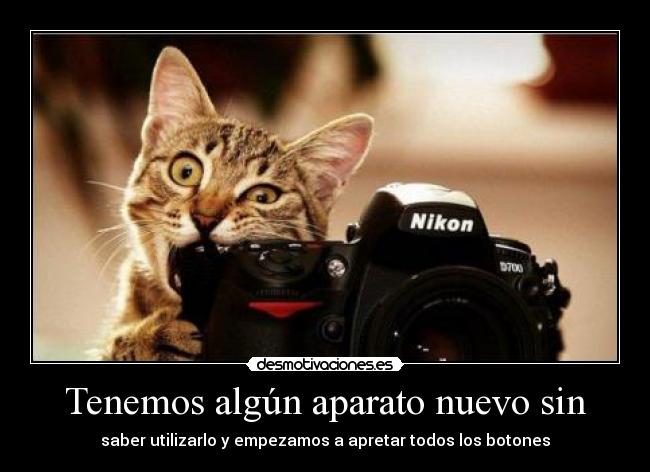 Tenemos algún aparato nuevo sin - saber utilizarlo y empezamos a apretar todos los botones
