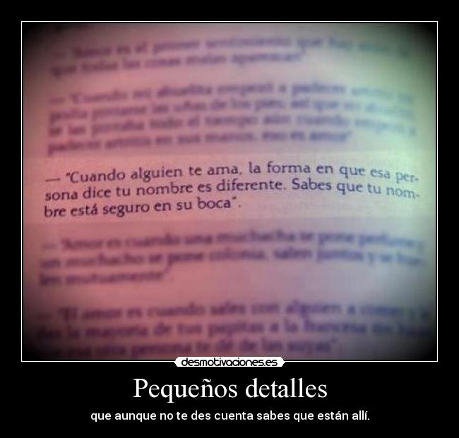 Pequeños detalles -