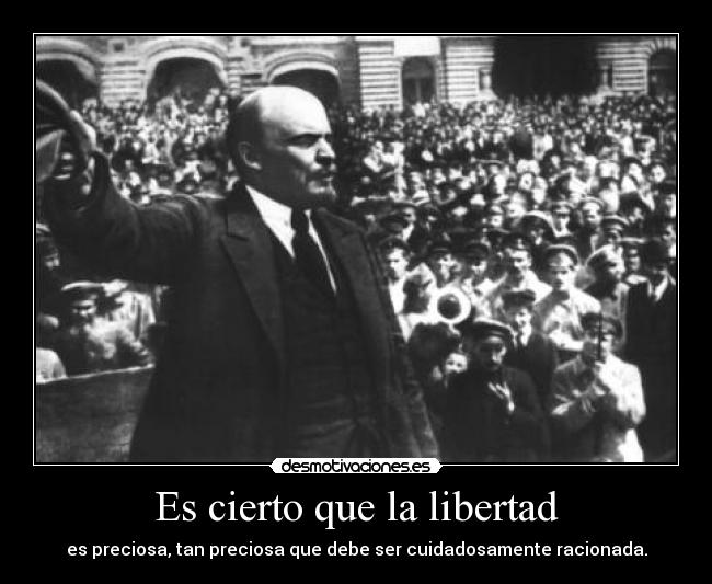 carteles libertad lenin desmotivaciones