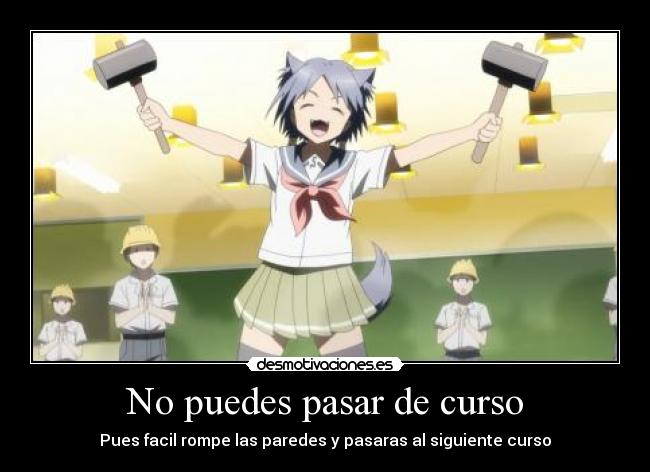 No puedes pasar de curso - 