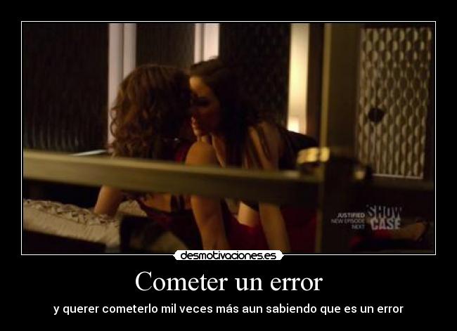 Cometer un error - 