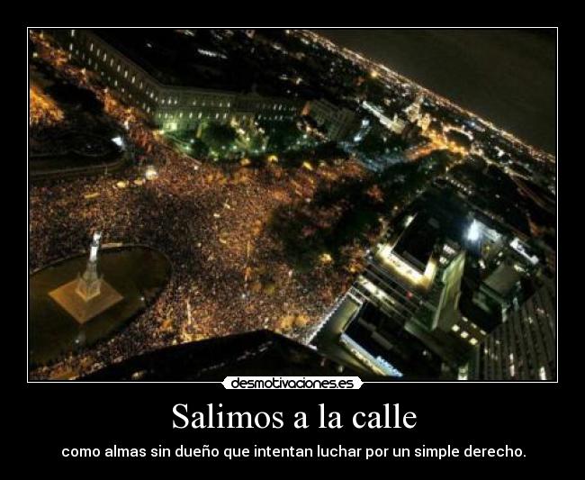 Salimos a la calle -