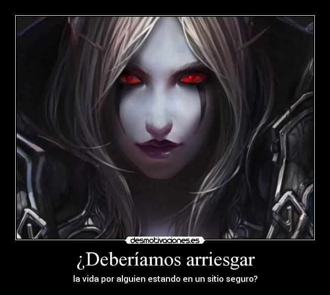 ¿Deberíamos arriesgar - la vida por alguien estando en un sitio seguro?