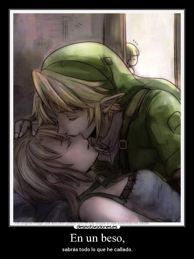 En un beso, - sabrás todo lo que he callado.