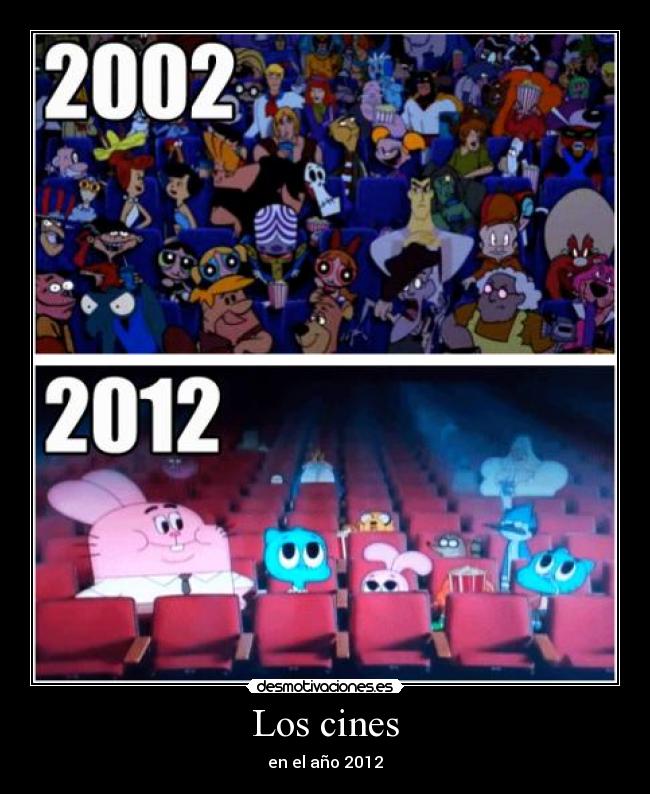 Los cines - en el año 2012