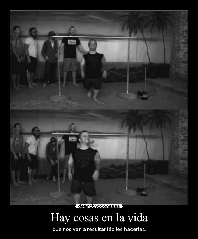 Hay cosas en la vida - que nos van a resultar fáciles hacerlas.