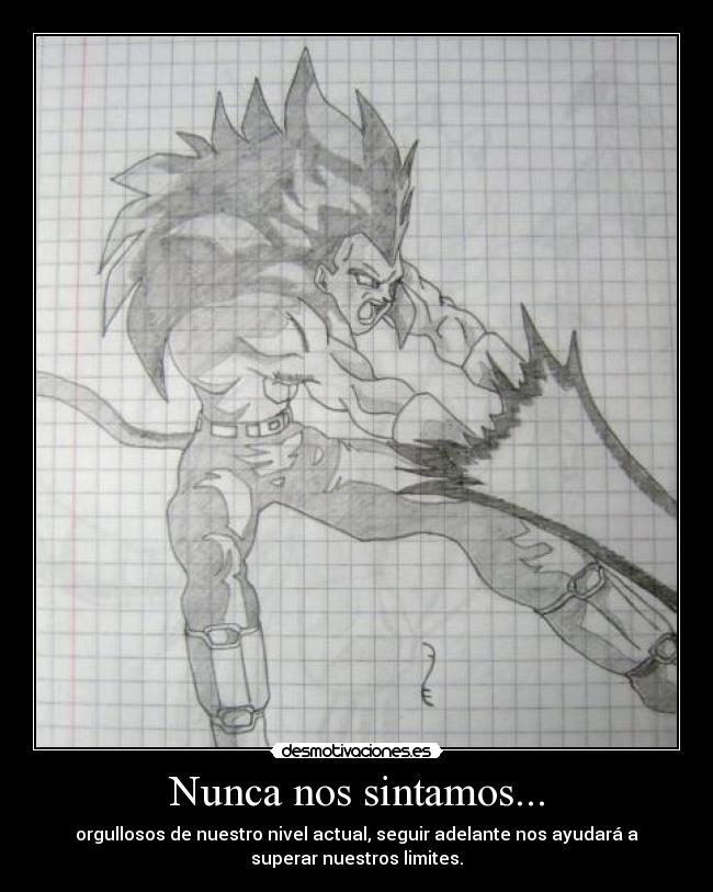 Nunca nos sintamos... -