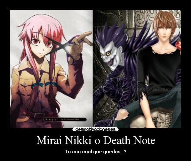 Mirai Nikki o Death Note -