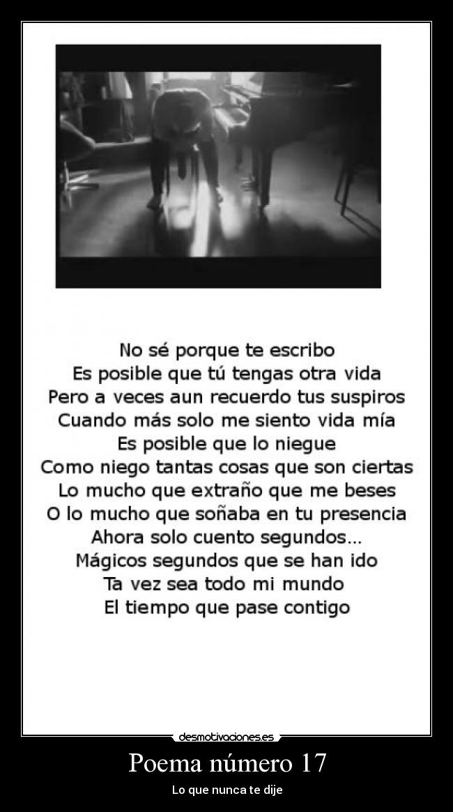Poema número 17 -
