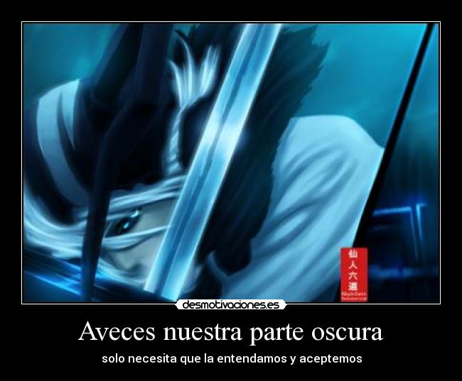 Aveces nuestra parte oscura -