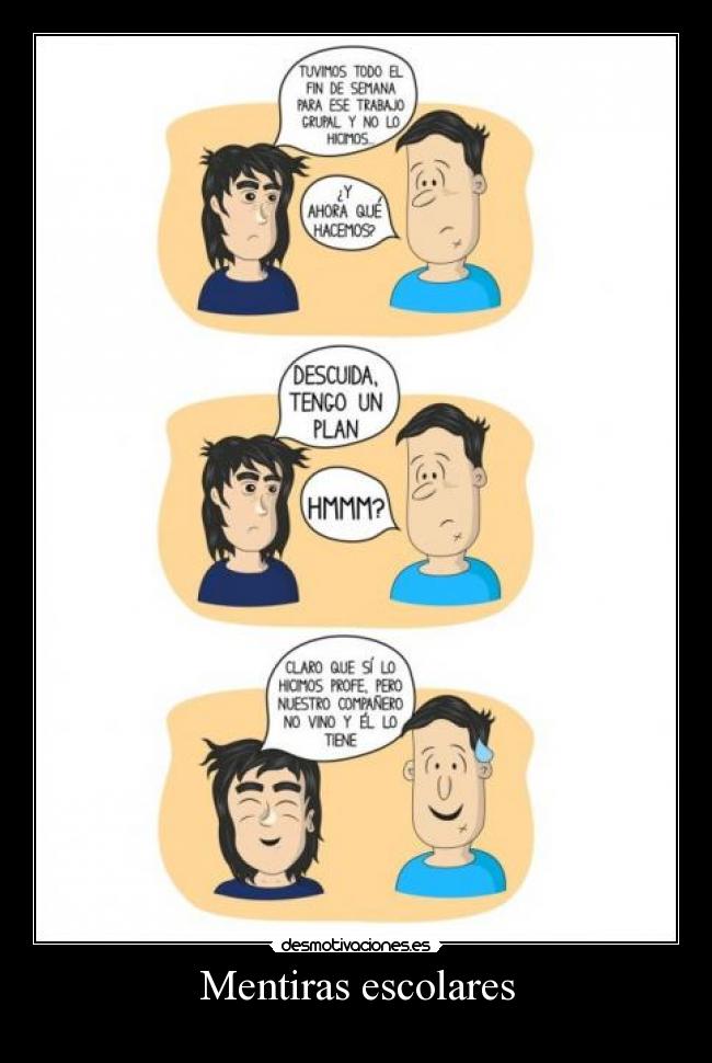 carteles mentiras escolares desmotivaciones