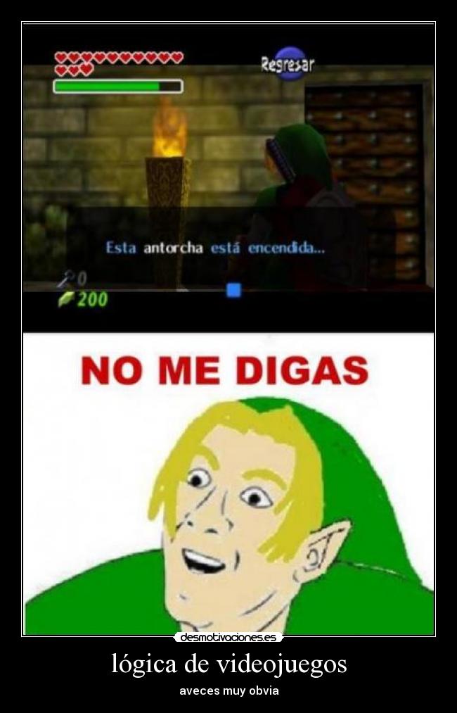 lógica de videojuegos - aveces muy obvia