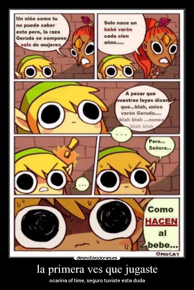 la primera ves que jugaste - ocarina of time, seguro tuviste esta duda