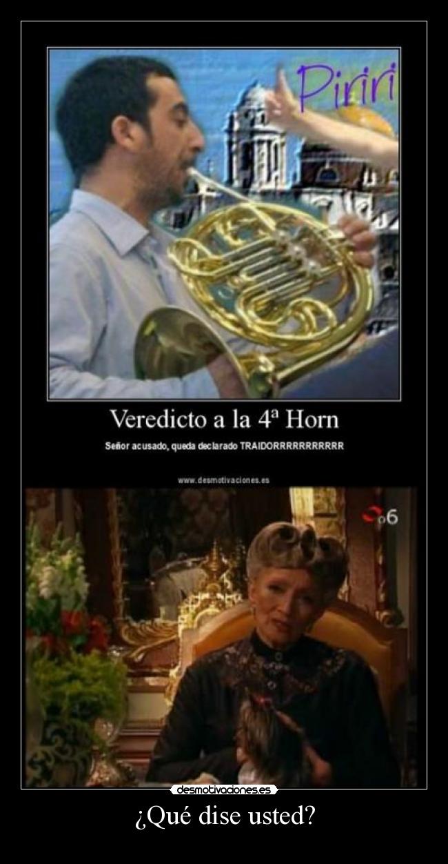 ¿Qué dise usted? -