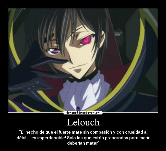 carteles lelouch code geass justiciaradical caaf raptorhunters desmotivaciones