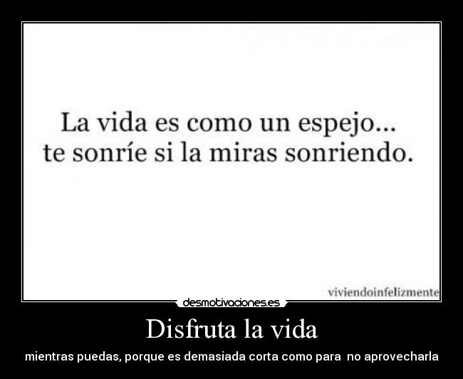 Disfruta la vida - 