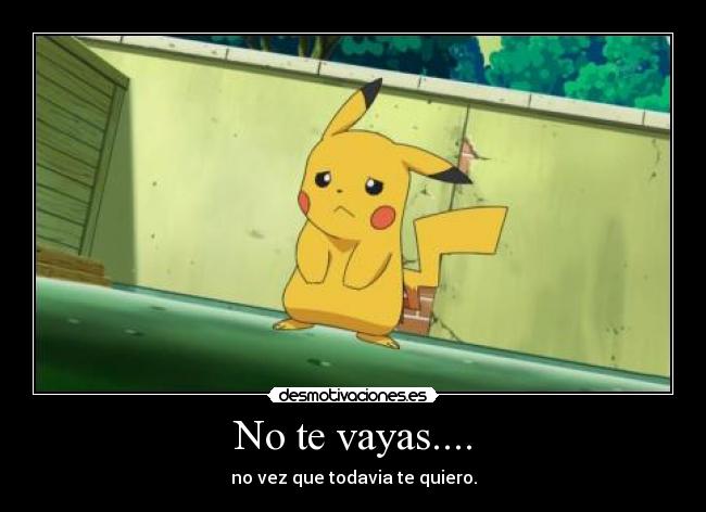 No te vayas.... - no vez que todavia te quiero.