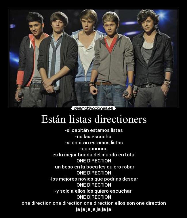 Están listas directioners - 
