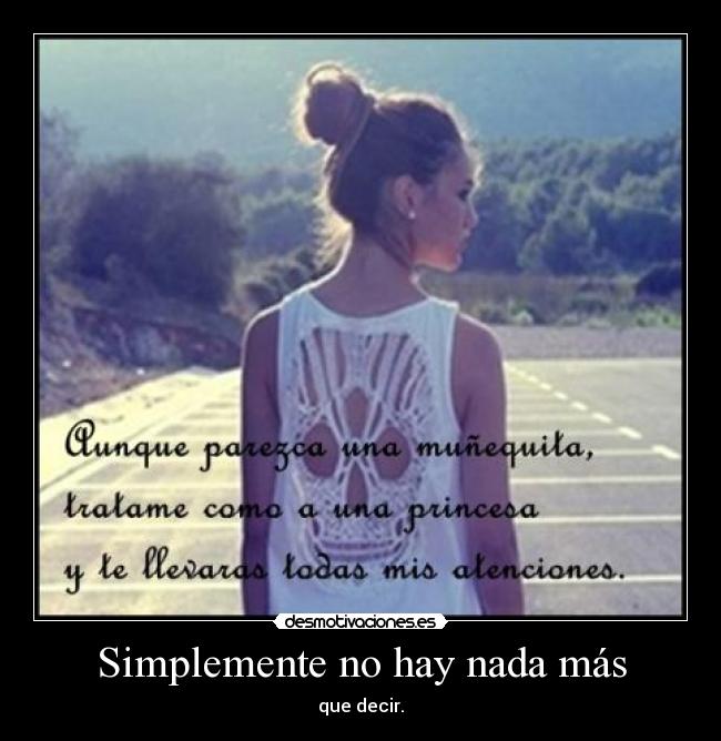 Simplemente no hay nada más - 