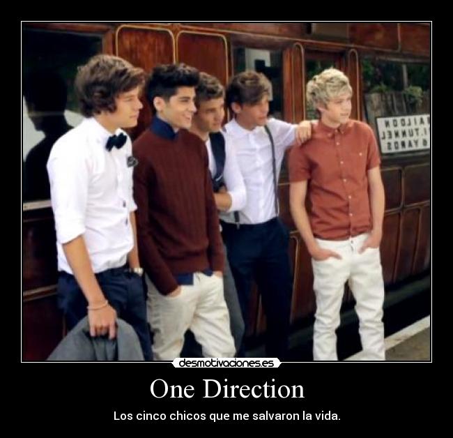 One Direction - Los cinco chicos que me salvaron la vida.