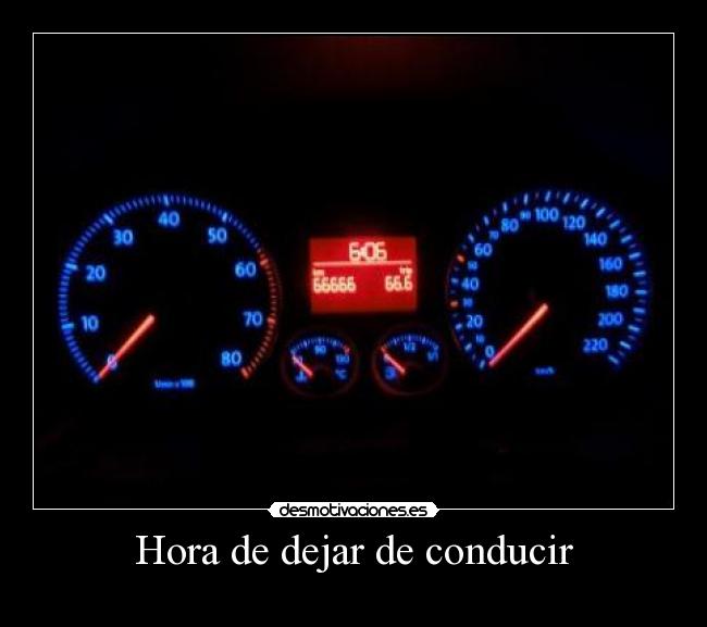 Hora de dejar de conducir - 