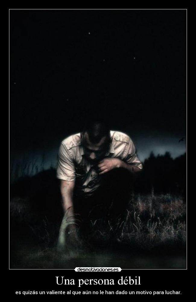 Una persona débil -