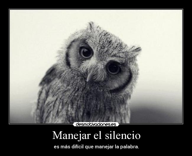 Manejar el silencio - 