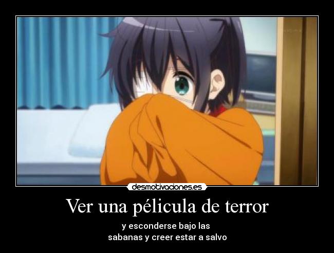 Ver una pélicula de terror -