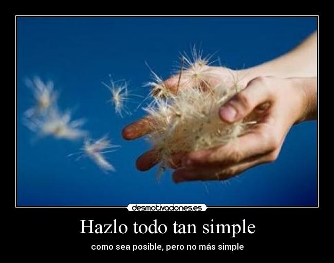 Hazlo todo tan simple - 