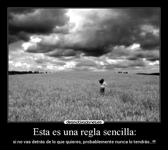 Esta es una regla sencilla: -