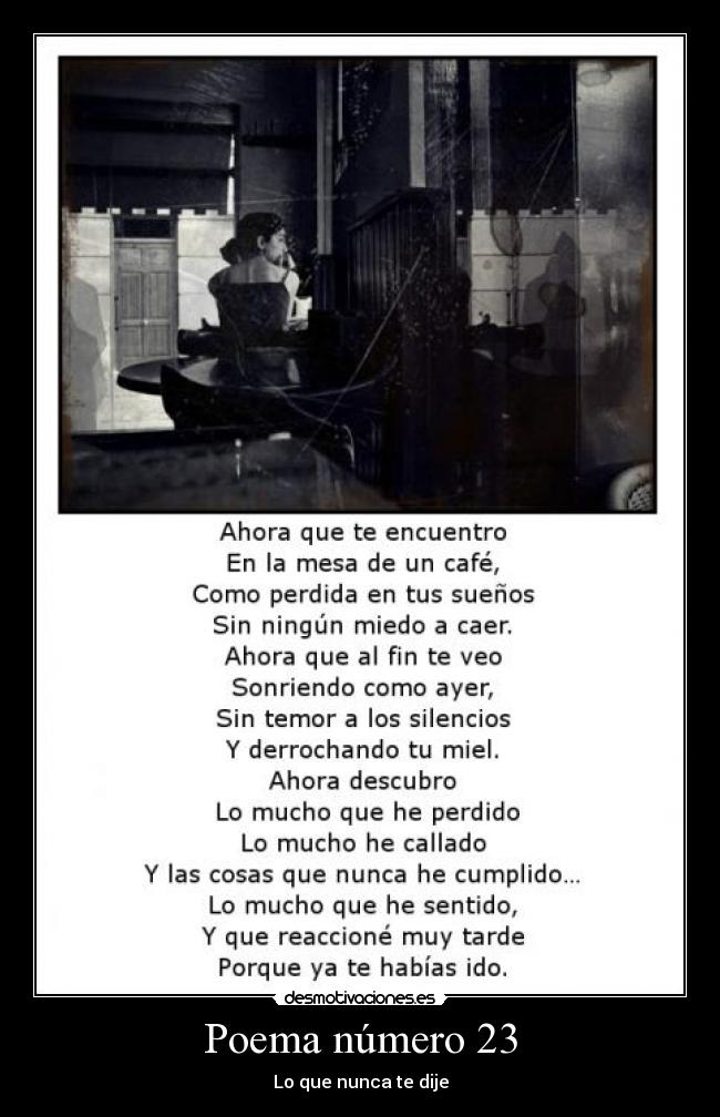Poema número 23 -