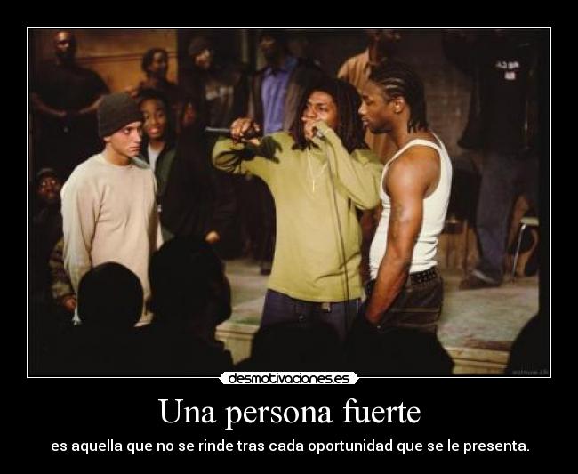 Una persona fuerte -