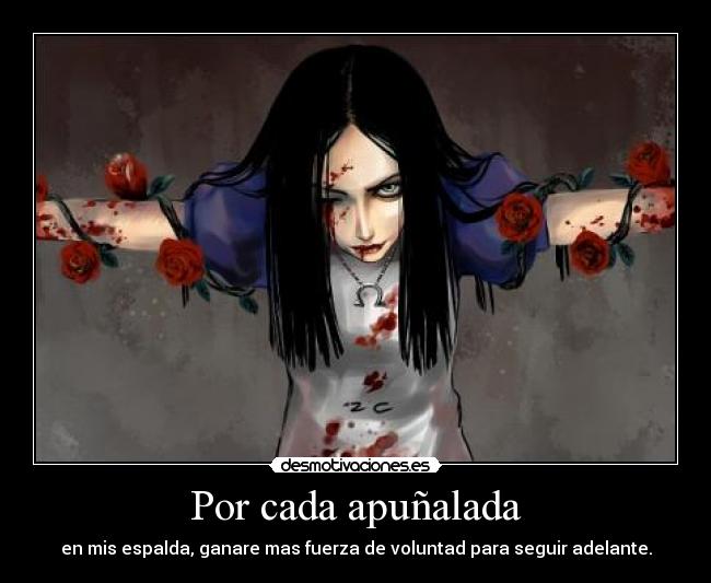 Por cada apuñalada -