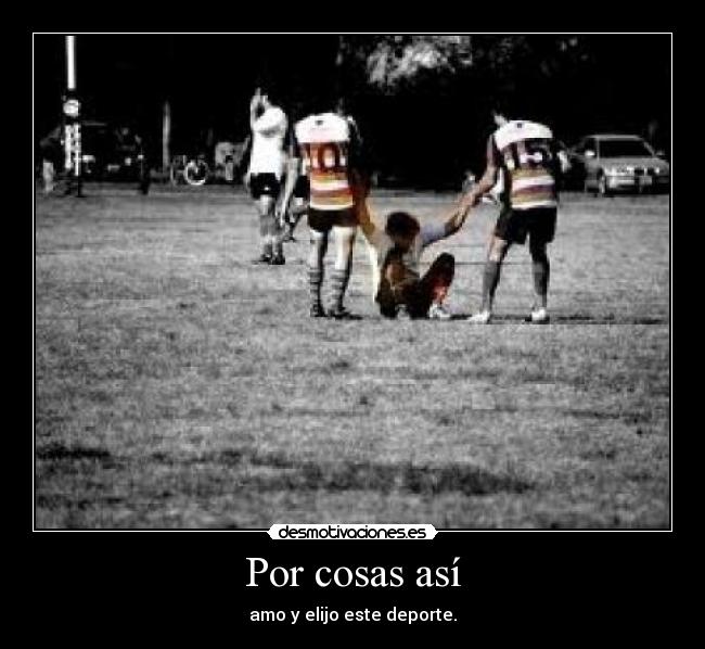 Por cosas así - amo y elijo este deporte.