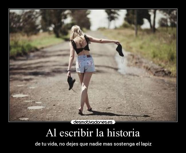 Al escribir la historia -