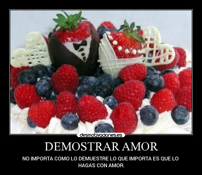 DEMOSTRAR AMOR - 