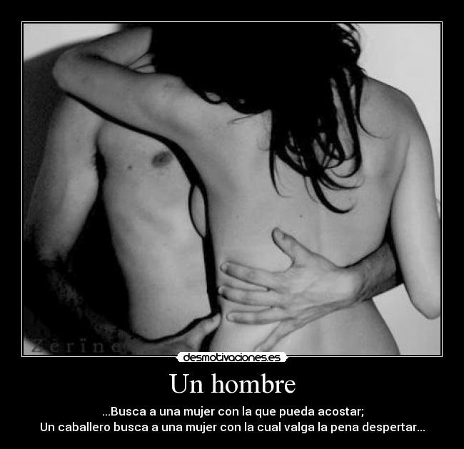 Un hombre -