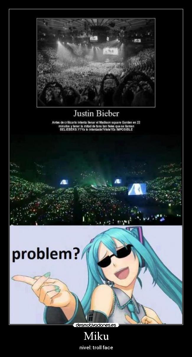 carteles miku nivel troll face anti beliber desmotivaciones