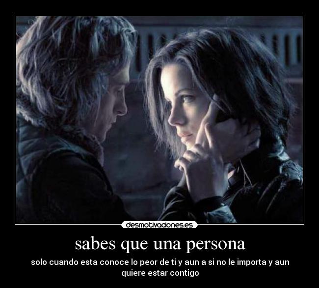 sabes que una persona - 