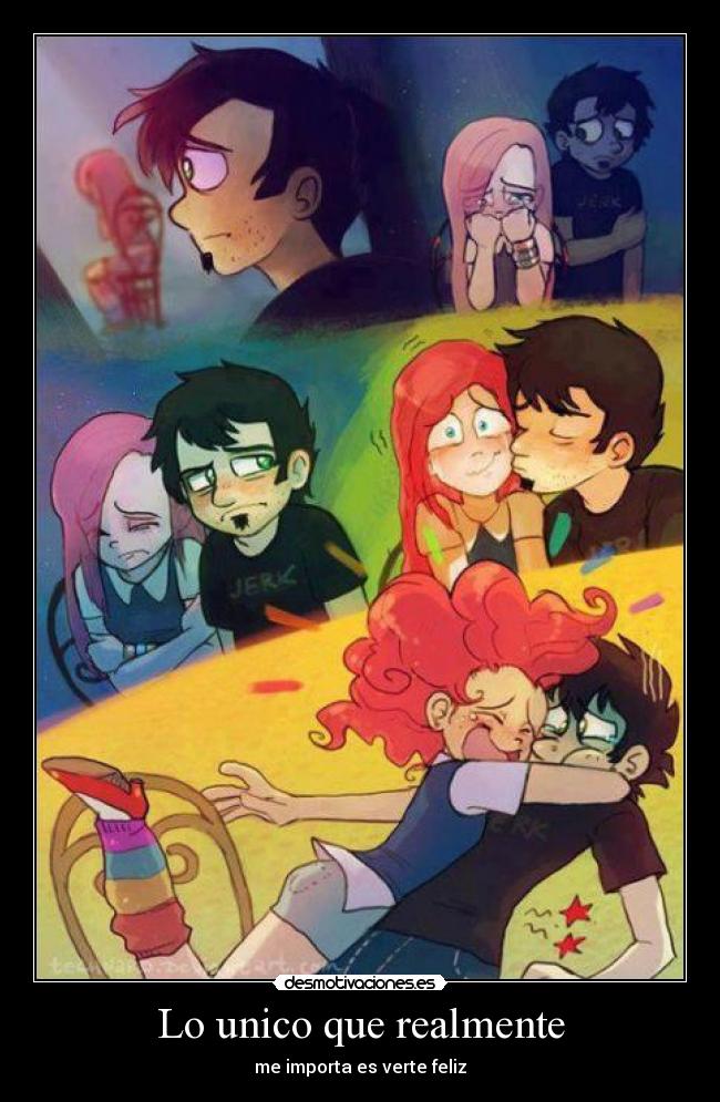 carteles anime feliz pinkie pie desmotivaciones